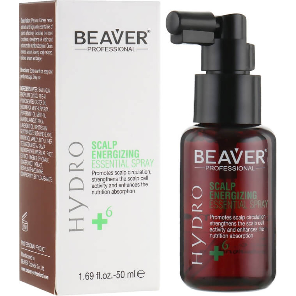 Тонізуючий спрей проти випадання волосся - Beaver Professional Scalp Energizing Essential Spray фото 3