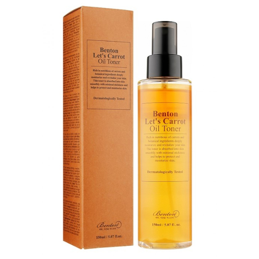 Двухфазный тонер с маслом моркови - Benton Let's Carrot Oil Toner фото