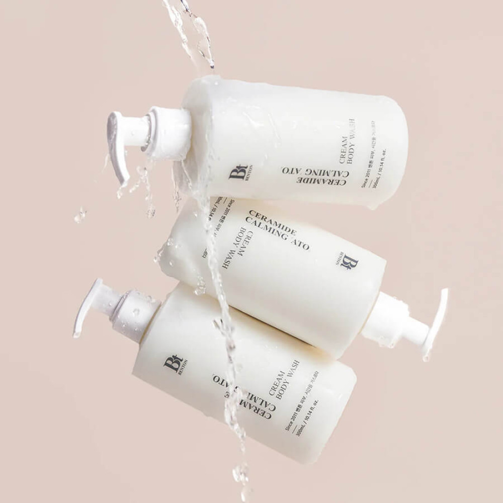 Очищающий кремовый гель для душа с керамидами - Benton Ceramide Calming Ato Cream Body Wash фото 2