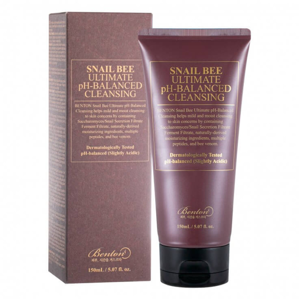 Пенка для умывания с муцином улитки - Benton Snail Bee Ultimate PH-Balanced Cleansing фото 2