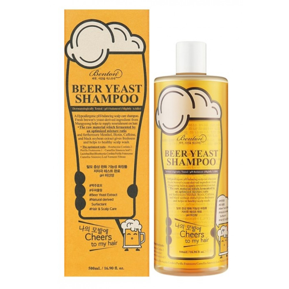 Шампунь с пивными дрожжами для укрепления и восстановления волос - Benton Beer Yeast Shampoo фото