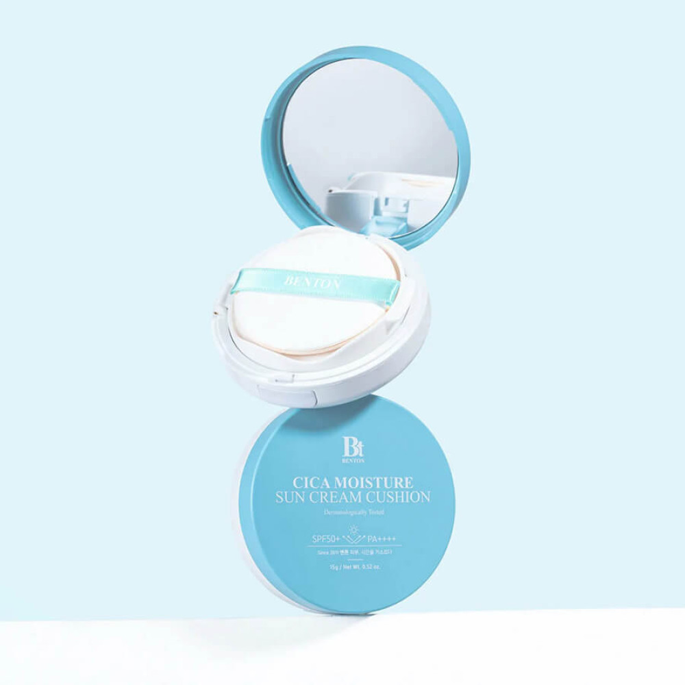 Солнцезащитный кушон с центелой - Benton Cica Moisture Sun Cream Cushion SPF50/PA++++ фото 3