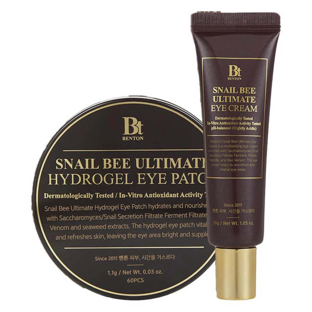Праздничный набор по уходу за кожей вокруг глаз - Benton Snail Bee Ultimate Eye Care Holiday Set фото 2