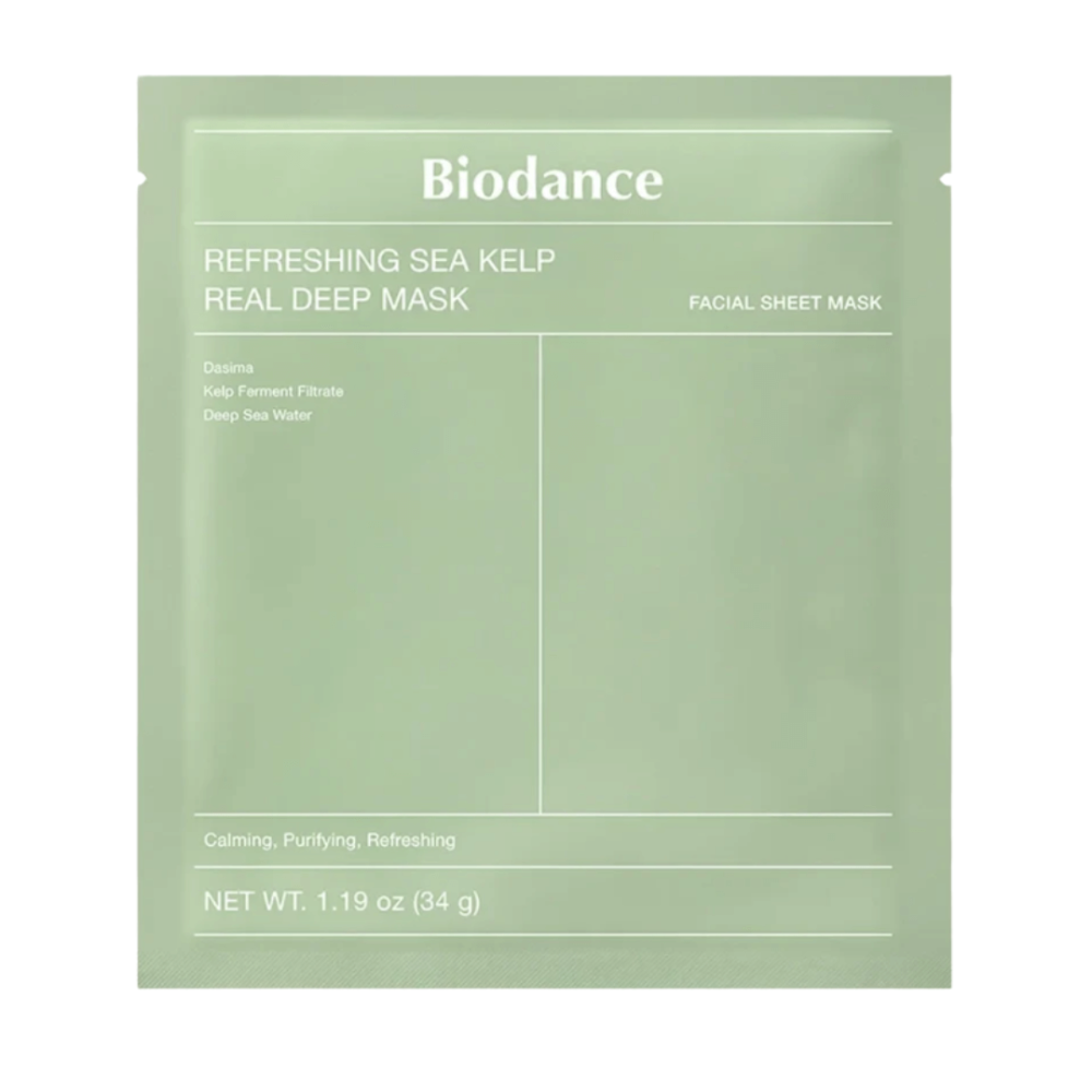 Гидрогелевая маска с морской ламинарией - Biodance Real Deep Mask Refreshing Sea Kelp фото