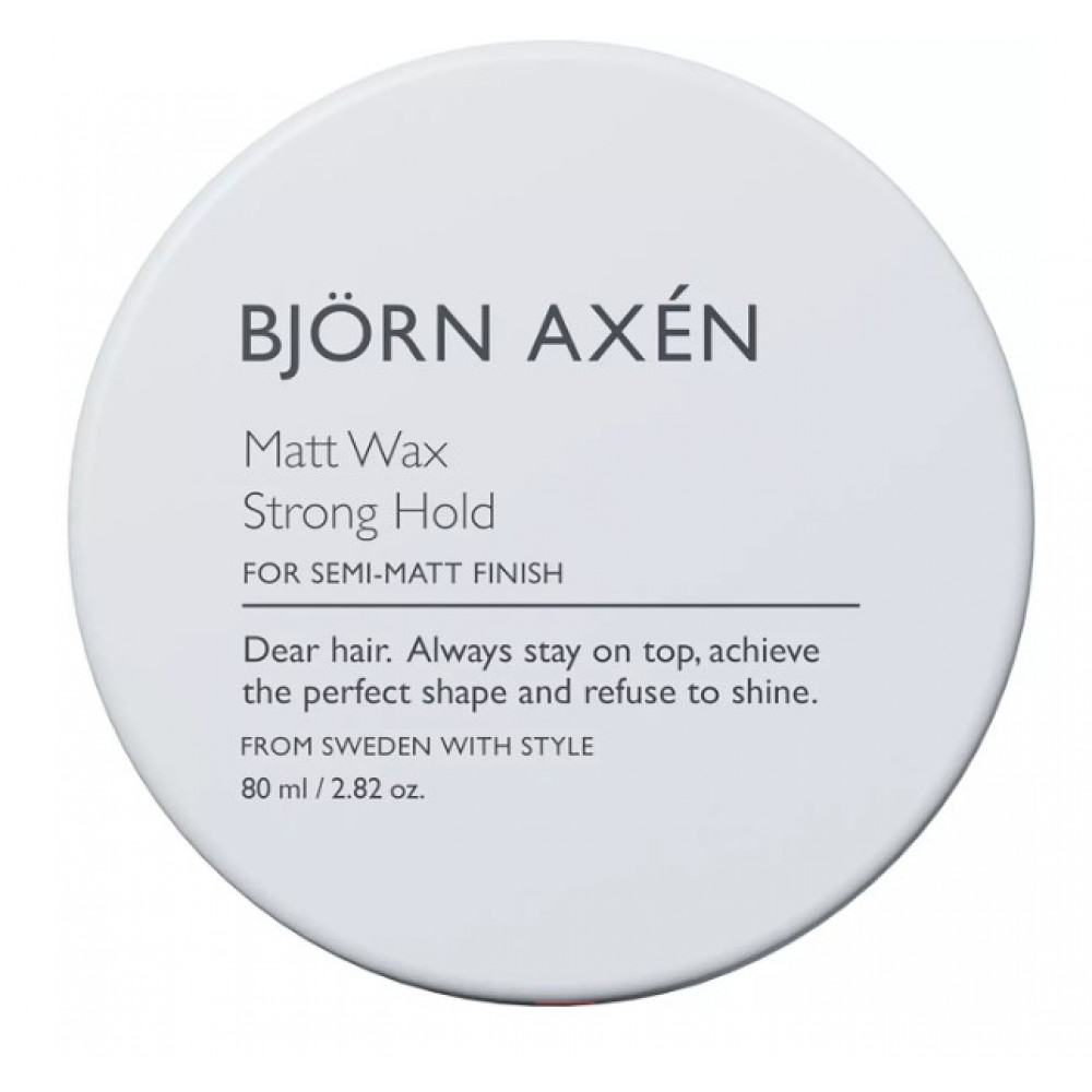 Воск сильной фиксации с матовым финишем - Bjorn Axen Matt Wax Strong Hold фото
