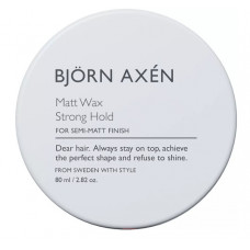 Воск сильной фиксации с матовым финишем - Bjorn Axen Matt Wax Strong Hold 
