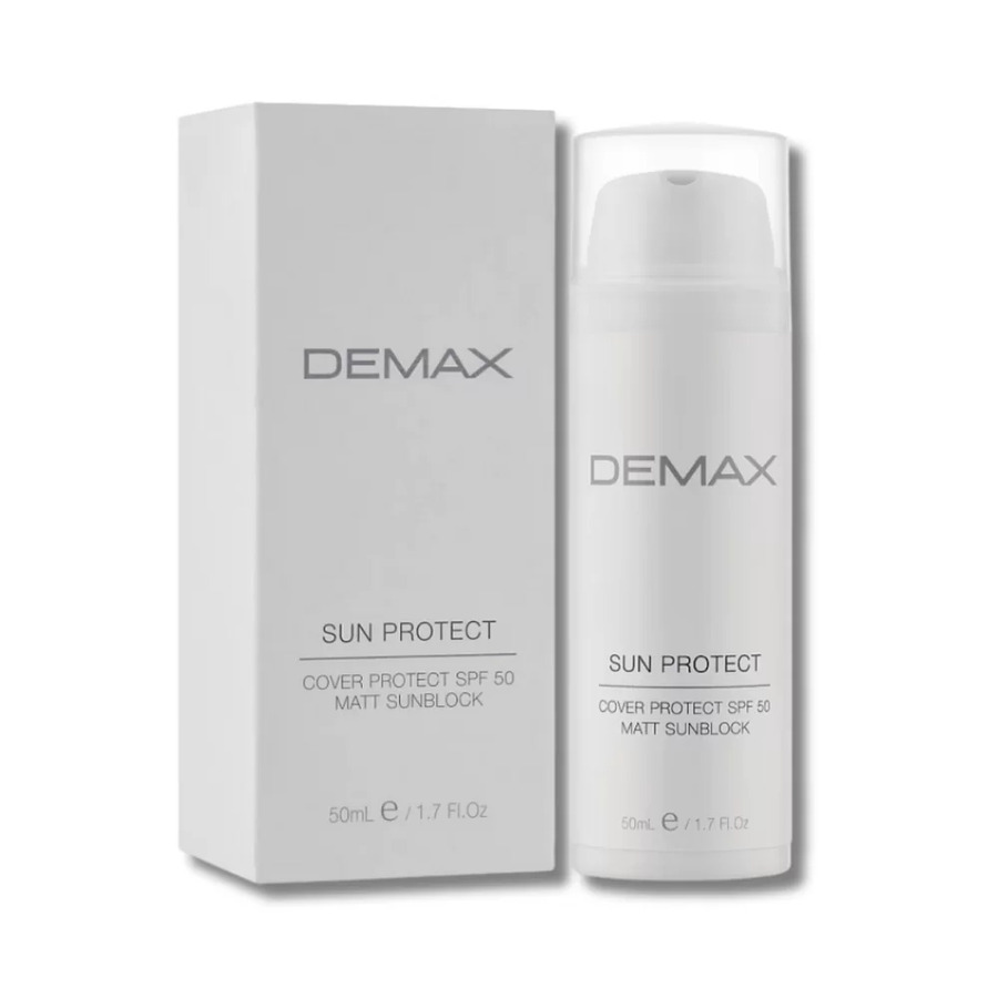 Как выбрать лучший солнцезащитный крем для лица? Demax Sun Protect Cover Protect SPF 50 Matt Sunblock