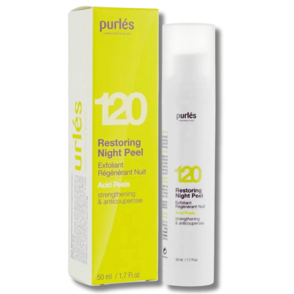 Ефективний догляд за шкірою, схильною до куперозу Purles 120 Restoring Night Peel