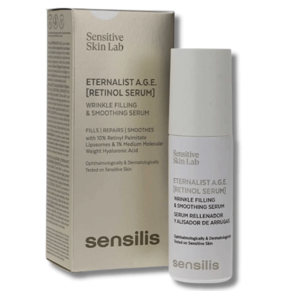 Вітамін А в косметиці для обличчя Sensilis Eternalist AGE Retinol Serum