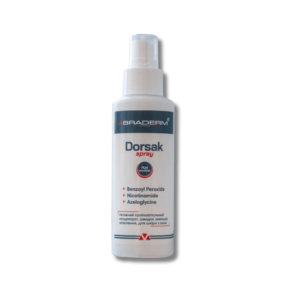 Противовоспалительный спрей-концентрат для тела - Braderm Dorsak Spray фото