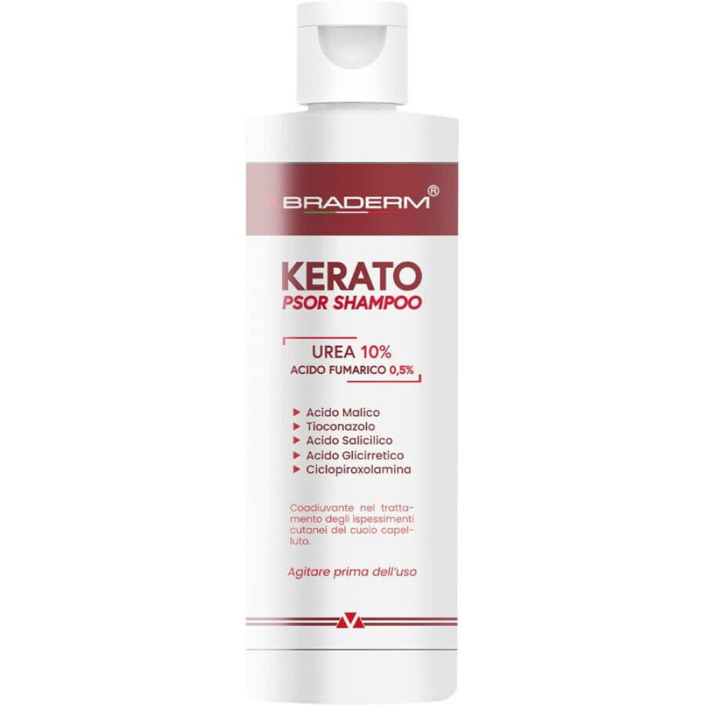 Шампунь против перхоти и себореи с мочевиной - Braderm Kerato Psor Shampoo фото 2