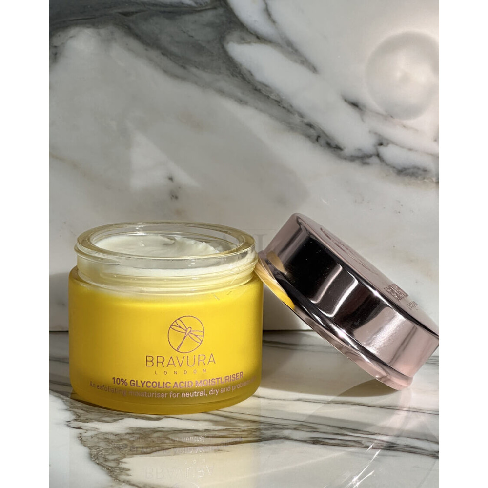 Ночной крем с гликолевой кислотой 10% - Bravura London Glycolic Acid 10% Moisturiser фото 2