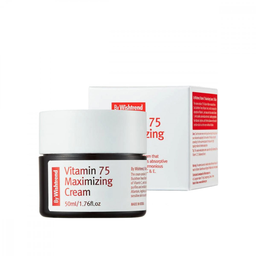 Крем для лица - By Wishtrend Vitamin 75 Maximizing Cream фото 2