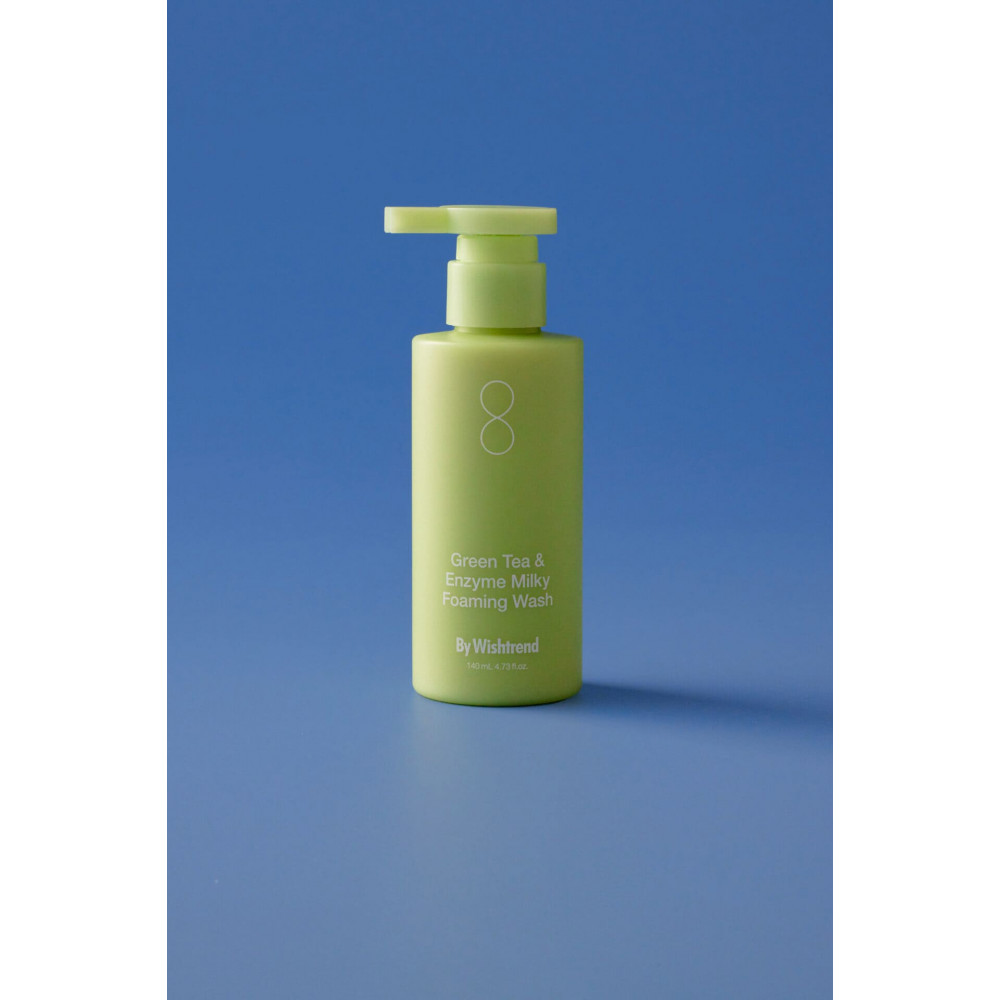 Пінка для вмивання - By Wishtrend Green Tea & Enzyme Milky Foaming Wash фото 3