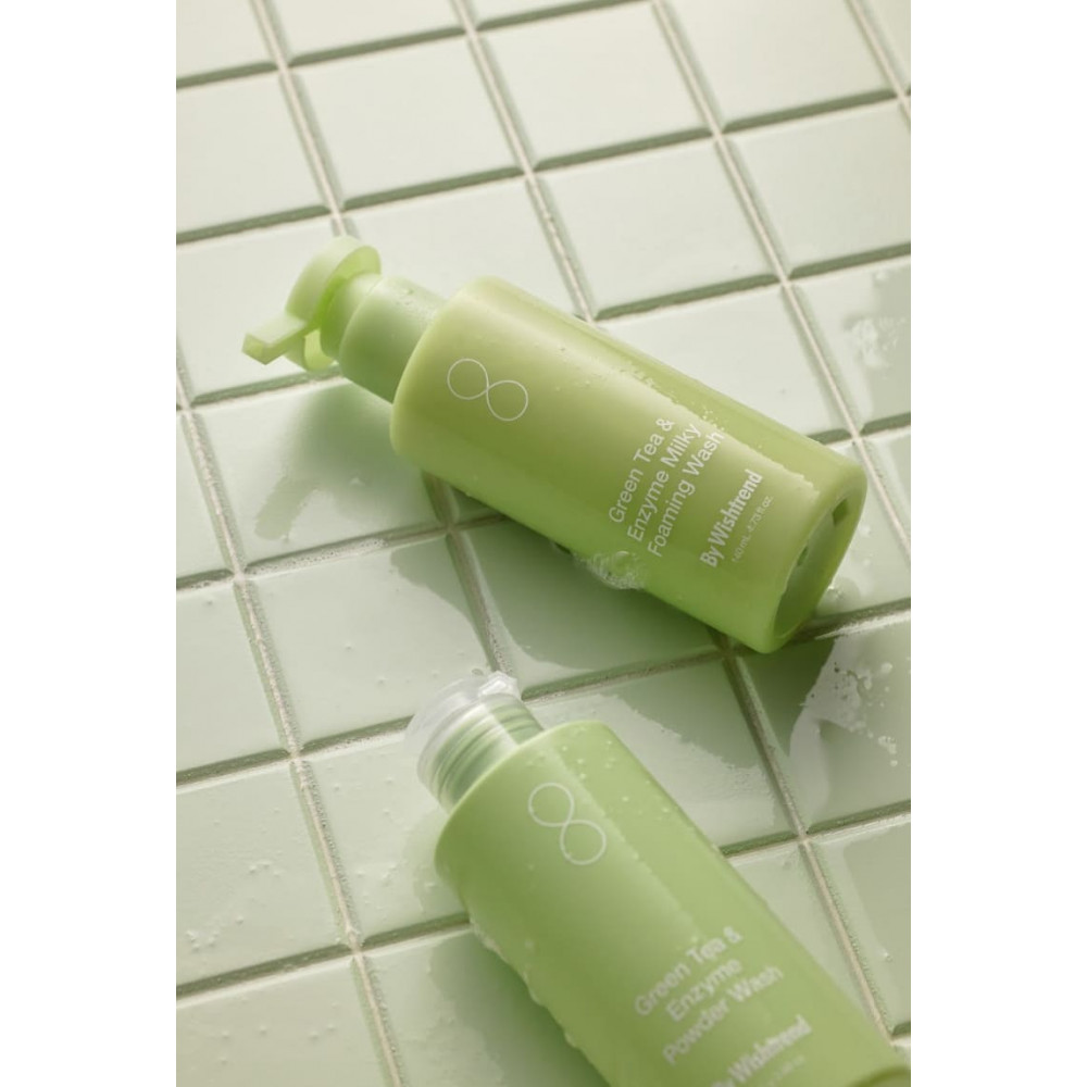 Пінка для вмивання - By Wishtrend Green Tea & Enzyme Milky Foaming Wash фото 4