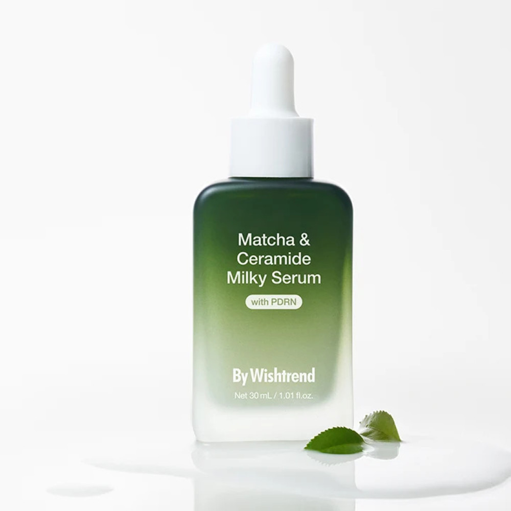 Сыворотка с керамидами для кожи лица - By Wishtrend Matcha & Ceramide Milky Serum фото 3