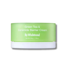 Восстанавливающий крем с зеленым чаем и церамидами - By Wishtrend Green Tea & Ceramide Barrier Cream 