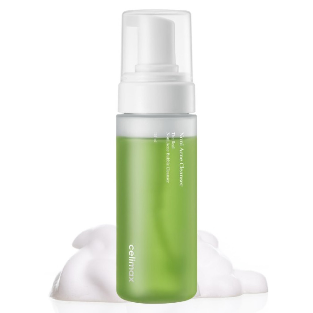 Мягкая очищающая пенка на основе нони - Celimax Noni Acne Bubble Cleanser фото 4