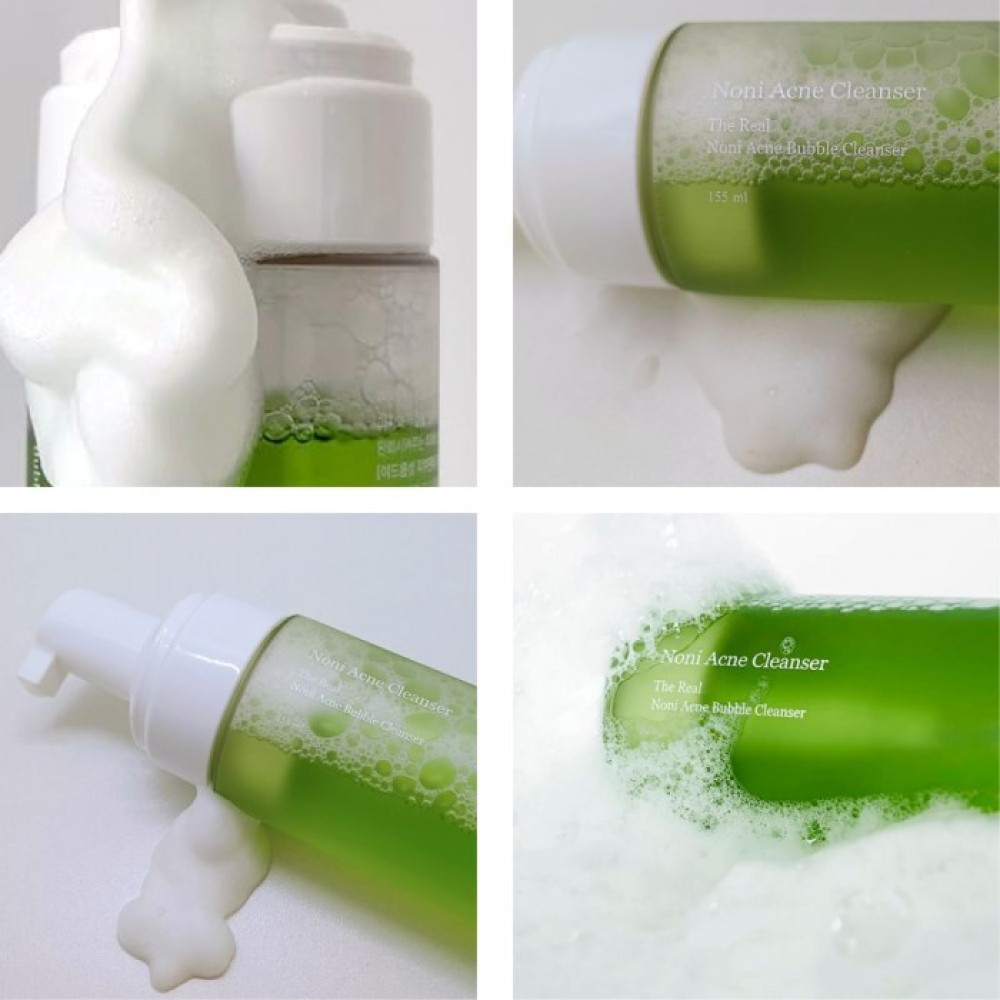 Мягкая очищающая пенка на основе нони - Celimax Noni Acne Bubble Cleanser фото 3