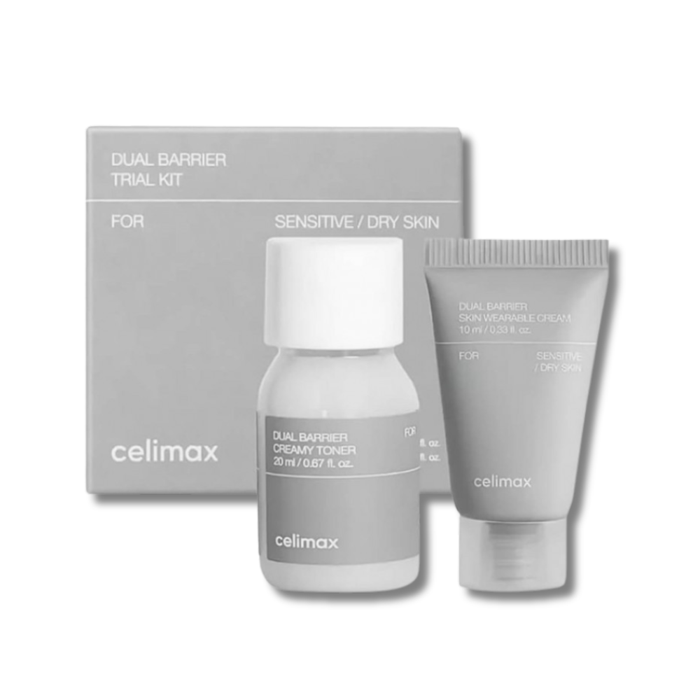 Набір мініатюр для обличчя - Celimax Dual Barrier Trial Kit Travel фото