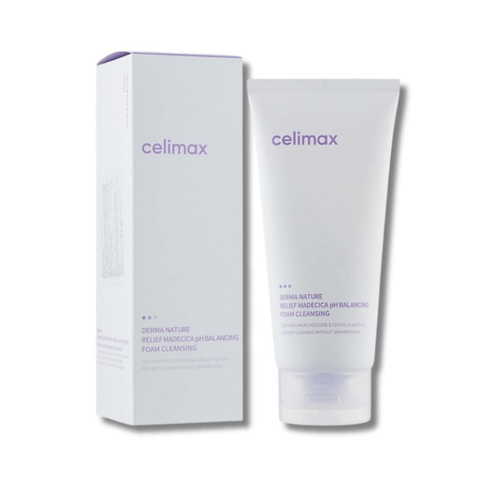 Ніжна пінка для обличчя - Celimax Relief Madecica Ph Balancing Foam Cleansing фото