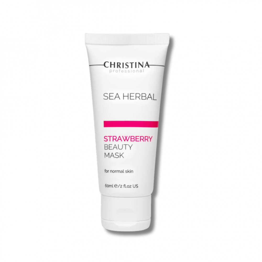 Полунична маска краси для нормальної шкіри - Christina Sea Herbal Beauty Mask Strawberry  фото