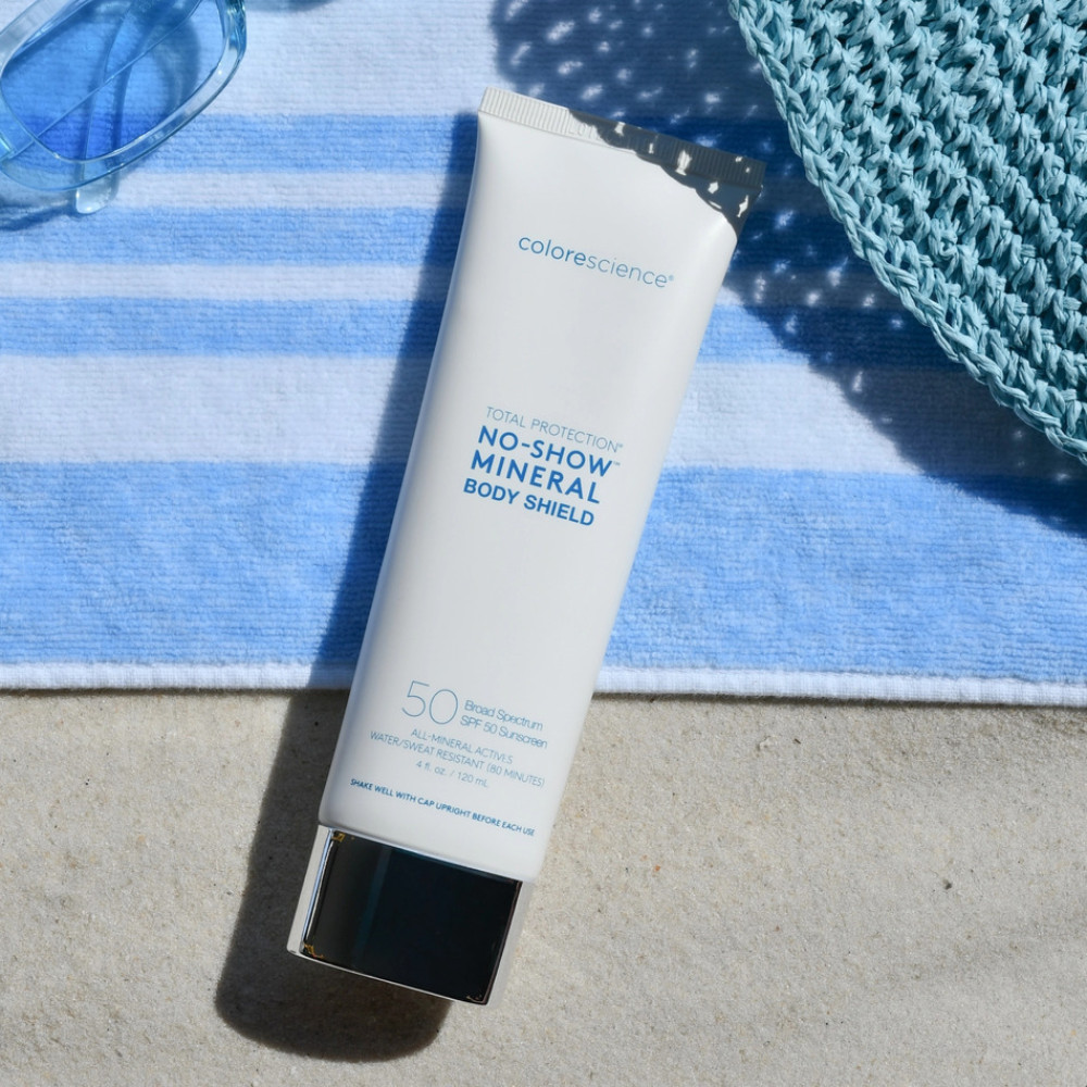 Прозрачный минеральный солнцезащитный флюид для тела SPF 50 - Colorescience Total Protection No-Show Mineral Body Shield SPF 50 фото 3