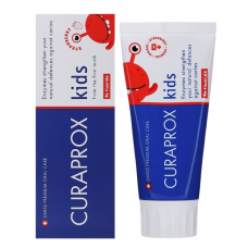 Детская паста со вкусом клубники, без фтора - Curaprox TPkids0S 