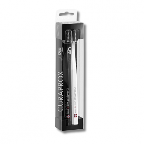Набор зубных щеток - Curaprox CS 5460/2 White/Black	 фото