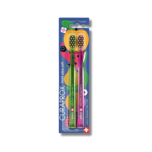 Набір зубних щіток "Duo Summer Edition 2025" - Curaprox CS 5460 Ultra Soft Duo Summer Edition 2025 фото