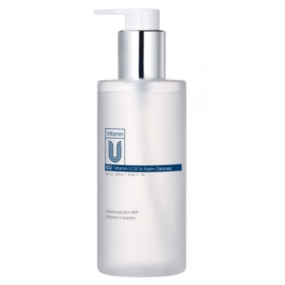 Мягкая очищающая гидрофильная масляная пенка с витамином U - Cuskin Vitamin U Oil To Foam Cleanser   фото