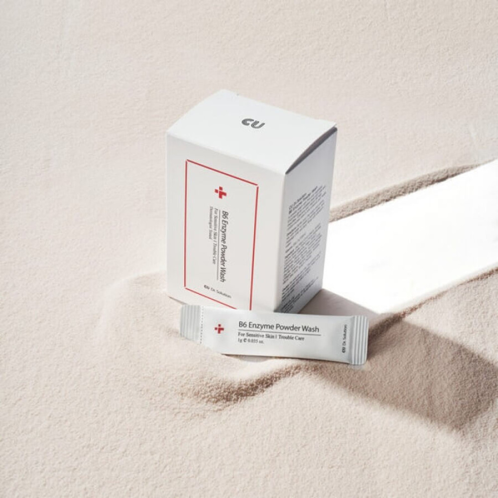 Ензимна пудра з піридоксином та каламіном - Cuskin Dr.Solution B6 Enzyme Powder Wash Sachet  фото 3