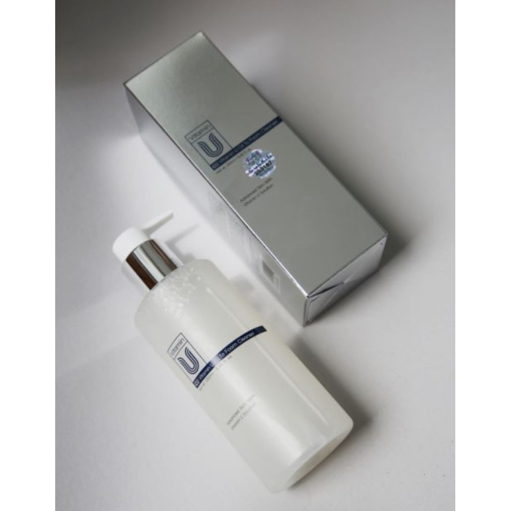 Мягкая очищающая гидрофильная масляная пенка с витамином U - Cuskin Vitamin U Oil To Foam Cleanser   фото 2