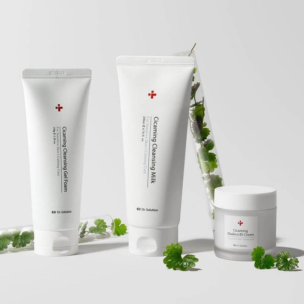 Очищающее молочко с центеллой - Cuskin Dr. Solution Cicaming Cleansing Milk фото 2