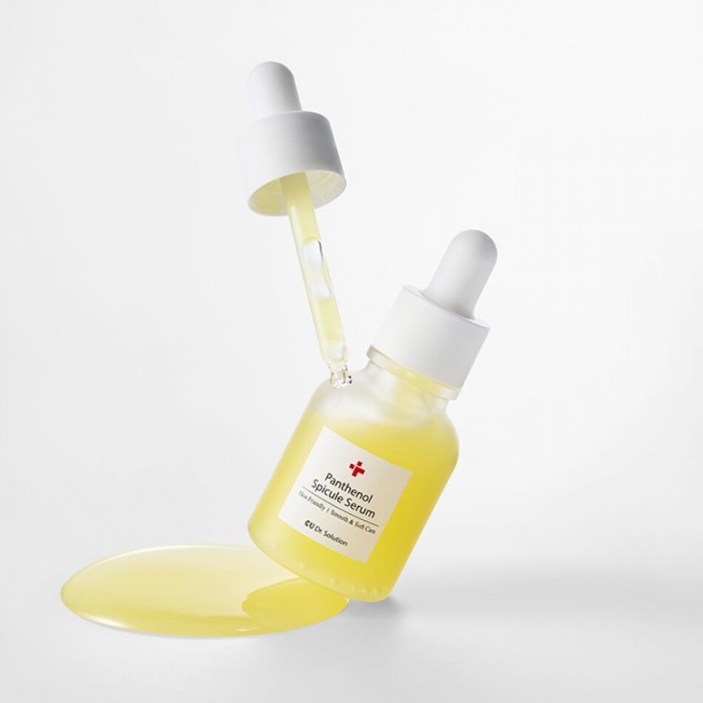Сыворотка со спикулами, пантенолом и гиалуроновой кислотой - Cuskin Dr.Solution Panthenol Spicule Serum фото 4