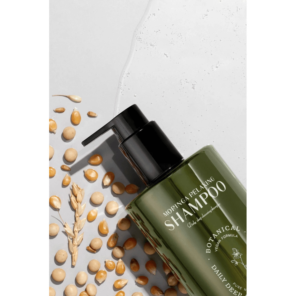 Веганський шампунь з олією моринги - CUSkin Dr.Solution Moringa Relaxing Shampoo фото 3