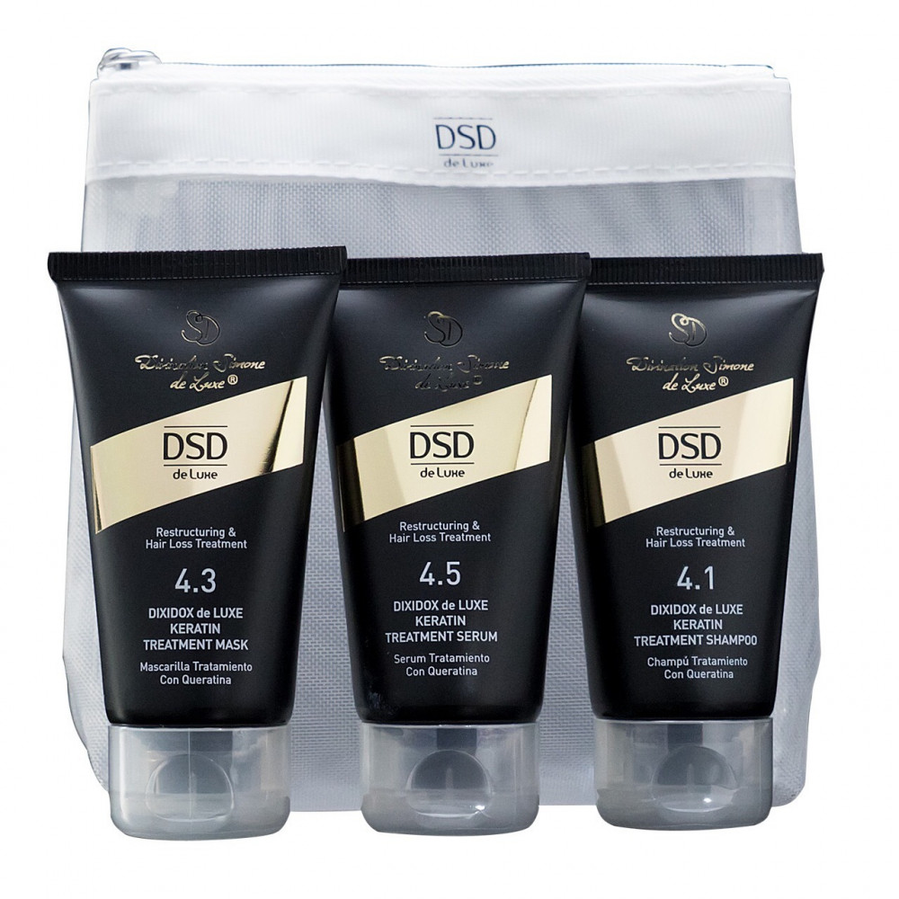 Тревел-набор для восстановления волос - DSD de Luxe Restructuring and Hair Loss Treatment Travel Set фото