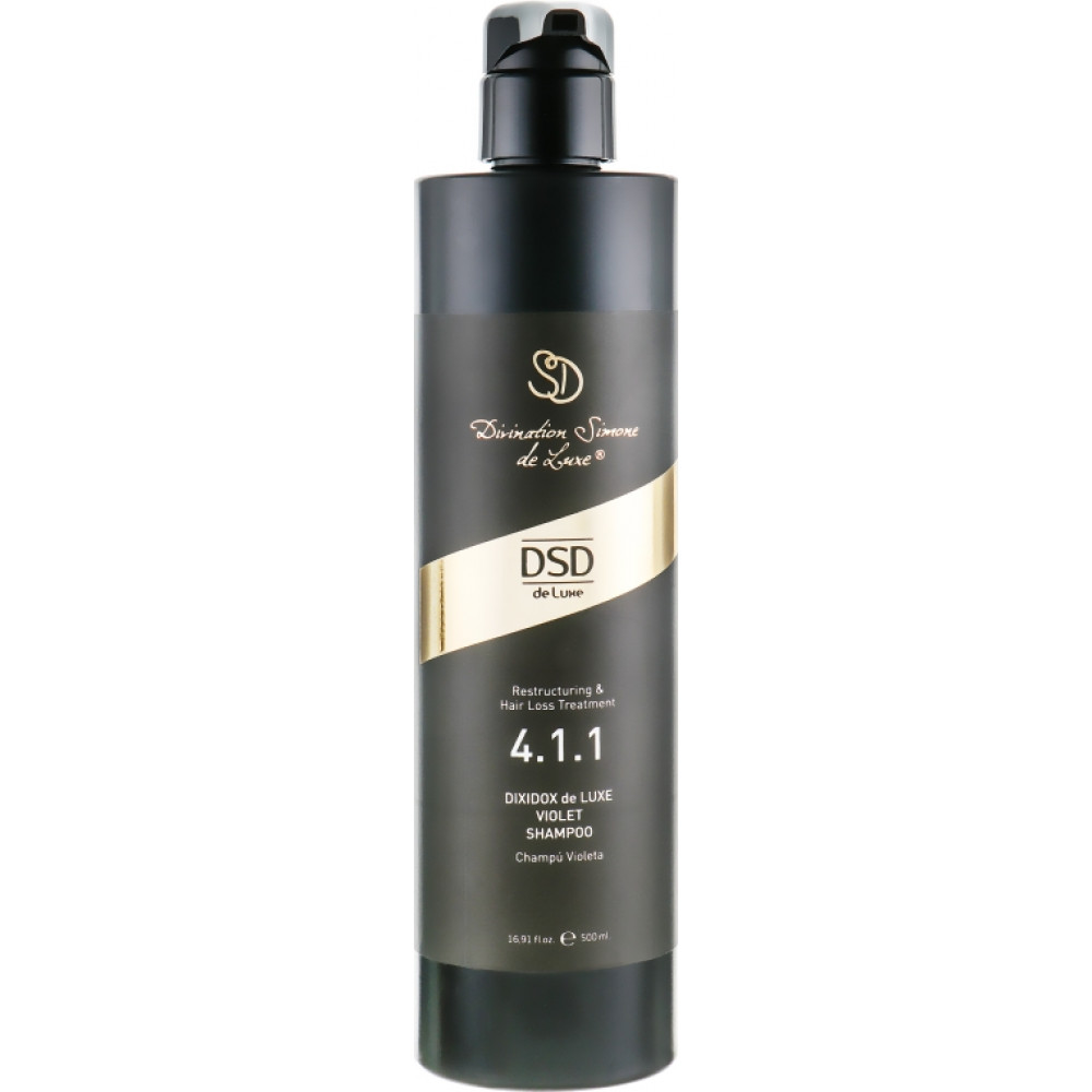 Тонуючий шампунь для світлого волосся - DSD de Luxe Restructuring & Hair Loss Treatment 4.1.1 Violet Shampoo фото