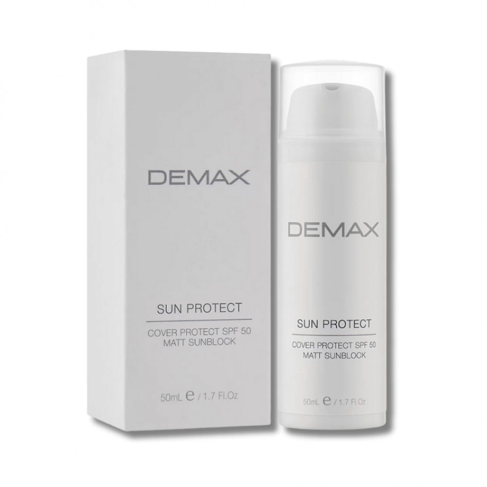 Защитный матирующий санблок SPF 50 - Demax Sun Protect Cover Protect SPF 50 Matt Sunblock фото