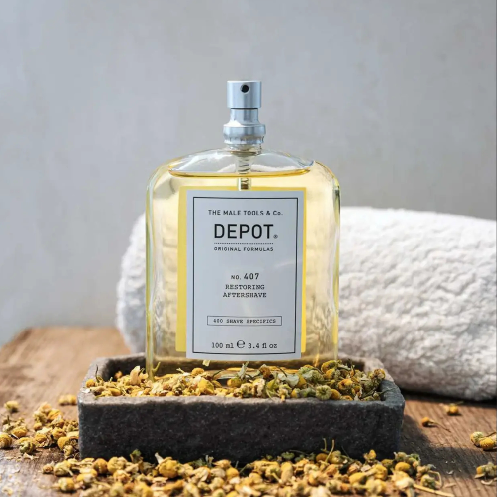 Восстановительный лосьон после бритья - Depot Shave Specifics 407 Restoring Aftershave фото 5