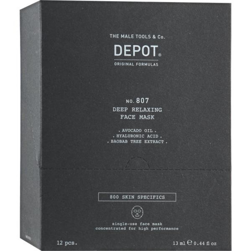 Питательная маска для лица и шеи - Depot No.807 Deep Relaxing Face Mask фото 2