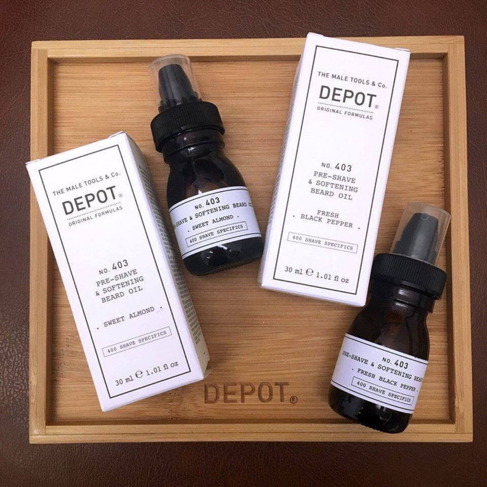 Олія для пом'якшення бороди - Depot No. 403 Pre-Shave & Softening Beard Oil фото 2