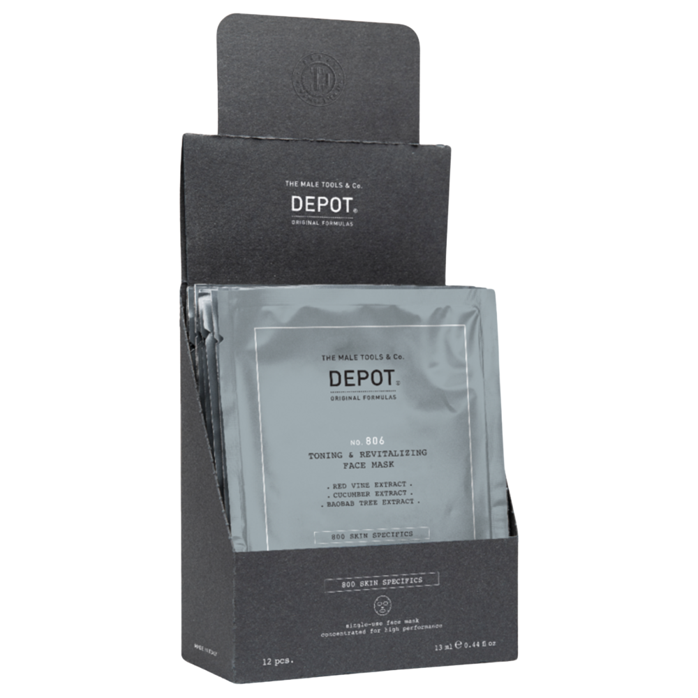 Маска тонизирующая для лица и шеи - Depot No 806 Toning & Revitalizing Face Mask фото 3