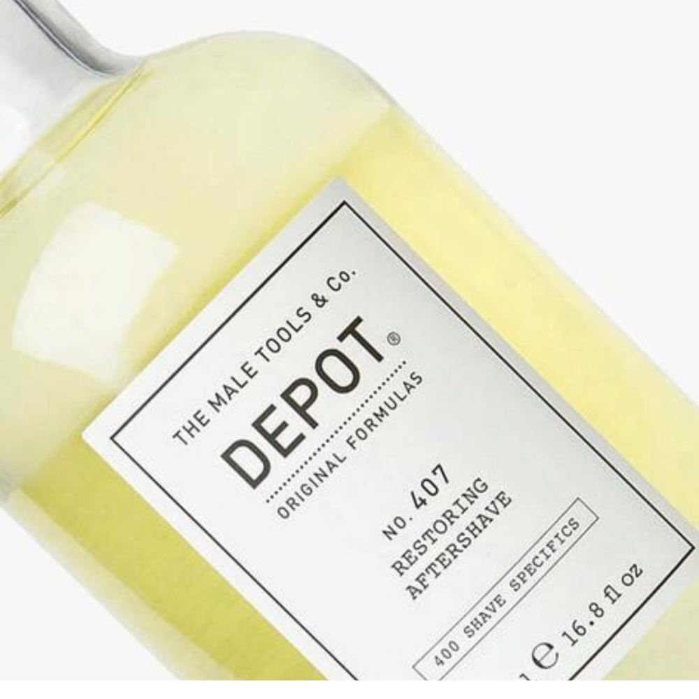 Восстановительный лосьон после бритья - Depot Shave Specifics 407 Restoring Aftershave фото 3