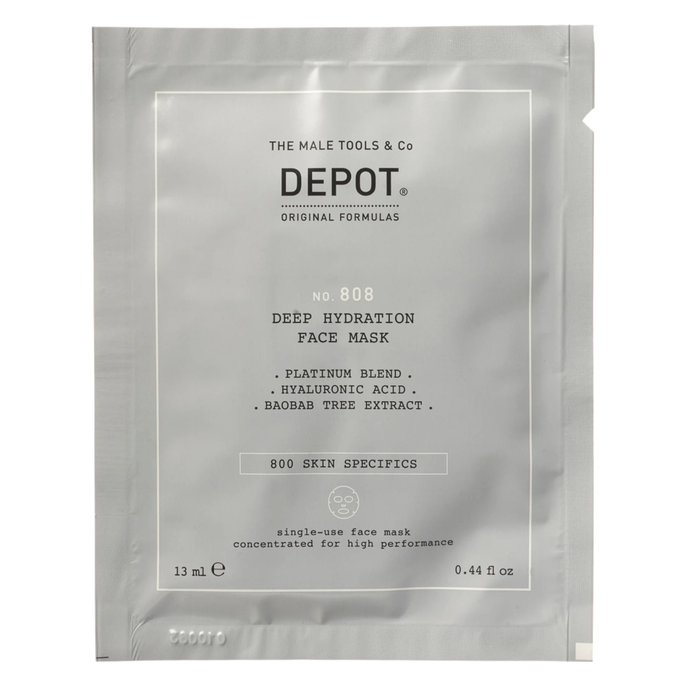 Увлажняющая и восстановительная маска для лица и шеи - Depot No.808 Deep Hydration Face Mask фото 2