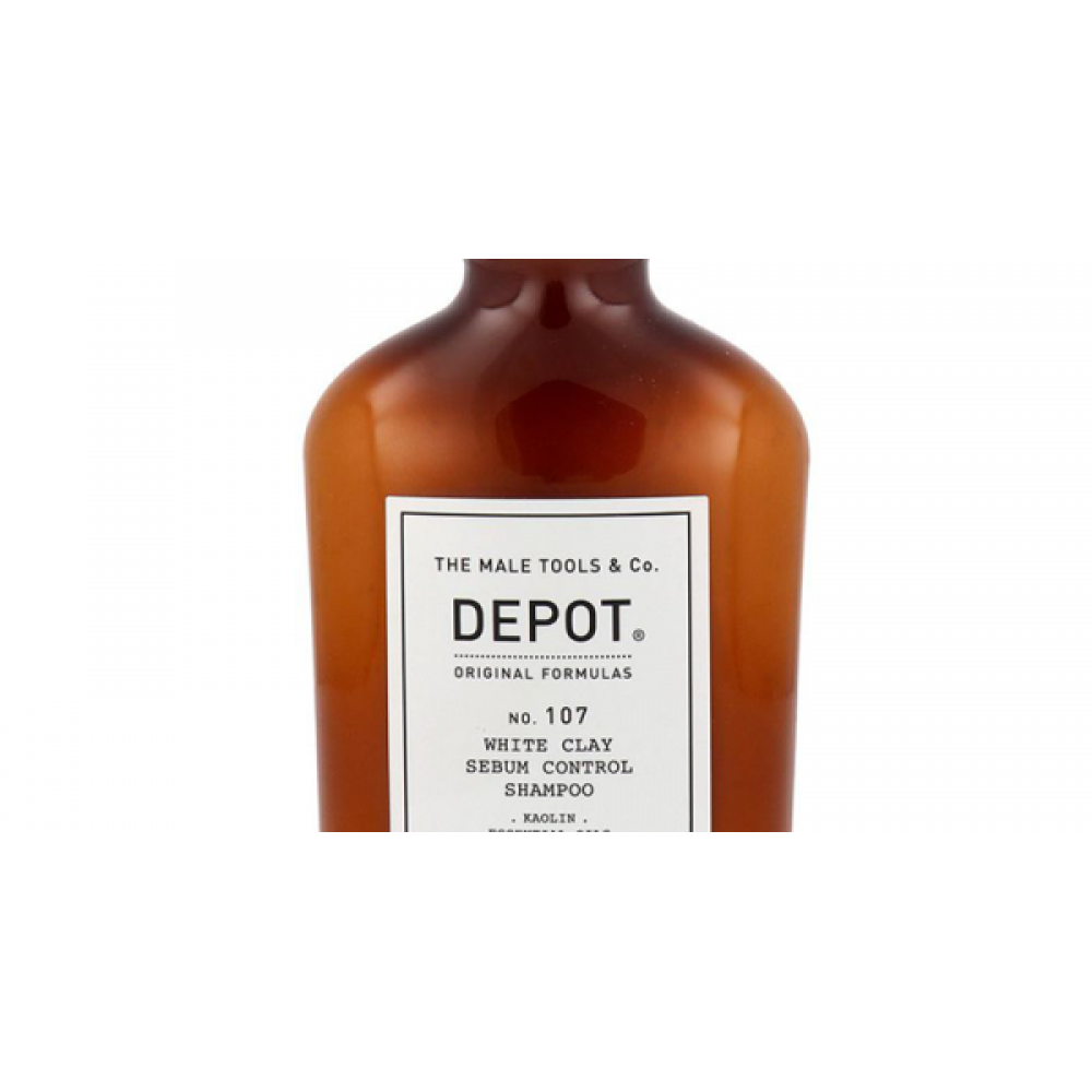 Нормализующий шампунь для волос - Depot 107 White Clay Sebum Control Shampoo фото 2