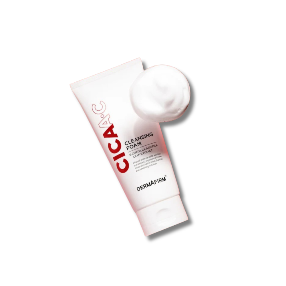 Очищувальна пінка для шкіри зі схильністю до блиску - DermAfirm CICAA.C Cleansing Foam  фото 2