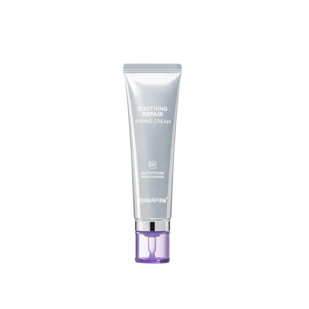 Відбілюючий крем на основі глутатіону та бакучіолу - DermAfirm Soothing Repair Toning Cream R4  фото