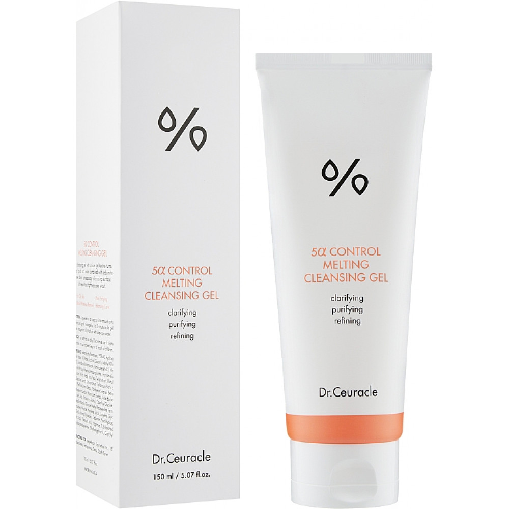 Очищающий гель для проблемной кожи "5-альфа контроль" - Dr.Ceuracle 5α Control Melting Cleansing Gel фото
