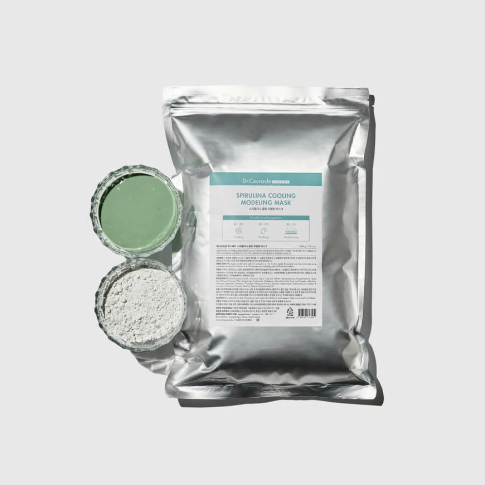 Альгинатная маска со спирулиной против отеков - Dr.Ceuracle Expert Spirulina Modeling Mask фото 3